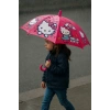 Pembe Renk Kedi Figürlü Kılıflı Çocuk Şemsiye