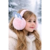 Pembe Renk Kulak Figürlü Peluş Kulaklık