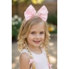 Pembe Renk Kurdele Figürlü Örgü Detaylı Çocuk Taç
