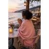 Pembe Renk Omuz Şalı/Atkı