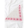 Pembe   Renk Örgü Saç Bandana/Fular