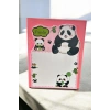 Pembe Renk Panda Figürlü Yapışkanlı Not Kağıdı