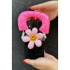 Pembe Renk Papatya Figürlü Telefon Aksesuarı