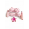 Pembe Renk Peluş Saç Bandı-El Havlu-Mandal Toka Ve 2 Adet Sprey Şişe Set