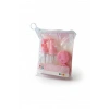 Pembe Renk Seyahat Kiti/ 4lü Doldurulabilir Şişe Set+Krem Kutusu