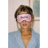Pembe Renk Shut Up Yazılı Saten Uyku Bandı