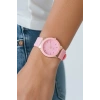 Pembe Renk Silikon Kordonlu Kadın Saat