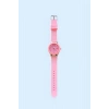 Pembe Renk Silikon Kordonlu Kadın Saat
