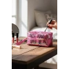 Pembe Renk Simli Makyaj Çantası