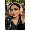 Pembe Renk Taç Figürlü Peluş Kulaklık