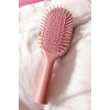 Pembe Renk Taş Ve İnci Detaylı Saç Tarama Fırçası/ Tarak