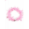 Pembe Renk Tüy Detaylı Işıklı Taç