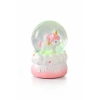 Pembe Renk Unıcorn Figürlü Işıklı Mini Kar Küresi