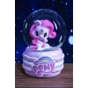 Pembe Renk Unicorn Figürlü Küçük Boy Işıklı Kar Küresi