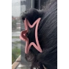 Pembe Renk Yıldız Figürlü Mandal Toka