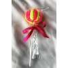 Pembe Ve Sarı Renk Lolipop Figürlü Lastik Toka Set