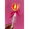 Pembe Ve Sarı Renk Lolipop Figürlü Lastik Toka Set