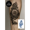 Pusula Figürlü 12 Saat Sonra Kararan Geçici Orta Dövme Tattoo