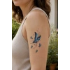 Renkli Kelebek Mini Geçici Dövme Tattoo