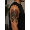 Renkli Koi Balığı Geçici Dövme Tattoo