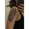 Saat Figürlü Geçici Dövme Tattoo