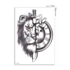 Saat ve Aslan Geçici Dövme Tattoo