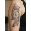 Saat ve Balık Geçici Dövme Tattoo