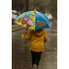 Sarı Renk Karışık Figürlü Kılıflı Çocuk Şemsiye
