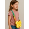 Sarı Renk Kelebek Figürlü Pop-it Çocuk Çanta