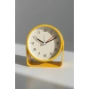 Sarı Renk Mini Dekoratif Alarmlı Yuvarlak Masa Saati