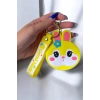 Sarı Renk Tavşan Figürlü Anahtarlık/ Cüzdan