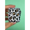 Şeffaf Renk Leopar Figürlü Airpods 2 Kılıf