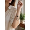 Siyah Gül Mini Geçici Dövme Tattoo