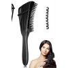 Siyah Renk Dolaşık Açıcı Masaj Etkili Elektriklenmeyi Önleyen Saç Fırçası/ Tarak