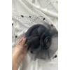 Siyah Renk Nikah Şapkası/Vualet Şapka