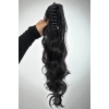 Siyah Renk Tokalı Dalgalı At Kuyruğu Saç (Zeynep)
