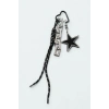 Siyah Renk Yıldız Figürlü Çanta Charm/ Anahtarlık