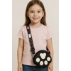 Siyah Ve Beyaz Renk Pati Figürlü Çocuk Çanta