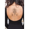 Soyut Üçgen Ve Gül Geçici Dövme Tattoo