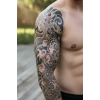 Tribal Figürlü 12 Saat Sonra Kararan Geçici Kol Dövme Tattoo