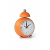 Turuncu Renk Mini Dekoratif Alarmlı Yuvarlak Masa Saati