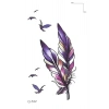 Uçan Kuş ve Tüy Geçici Dövme Tattoo