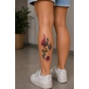 Üçlü Gül Geçici Dövme Tattoo