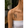 Yaprak Mini Dövme Geçici Tattoo
