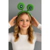 Yeşil Renk Göz Figürlü Peluş Taç