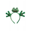 Yeşil Renk Kurbağa Figürlü Peluş Taç