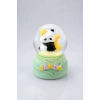 Yeşil Renk Panda Figürlü Işıklı Küçük  Kar Küresi