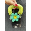 Yeşil Renk Papatya Figürlü Telefon Aksesuarı