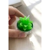 Yeşil Renk Sukulent Figürlü Mum