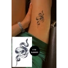 Yılan Figürlü 12 Saat Sonra Kararan Geçici Dövme Tattoo